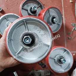 [KKTHN] Bánh Xe PU Rời D100, D125, D150, D200 Cho Xe Nâng, Xe Đẩy Hàng Tải Nặng Thay Thế Cho Bánh Cao Su, Bánh Cũ, Hỏng 7