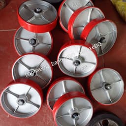 [KKTHN] Bánh Xe PU Rời D100, D125, D150, D200 Cho Xe Nâng, Xe Đẩy Hàng Tải Nặng Thay Thế Cho Bánh Cao Su, Bánh Cũ, Hỏng 3