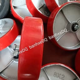 [KKTHN] Bánh Xe PU Rời D100, D125, D150, D200 Cho Xe Nâng, Xe Đẩy Hàng Tải Nặng Thay Thế Cho Bánh Cao Su, Bánh Cũ, Hỏng 5