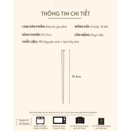 Đũa ăn cơm sợi thủy tinh cao cấp, đũa sợi thuỷ tinh chống mốc kháng khuẩn chịu nhiệt cao kiểu dáng hiện đại 3