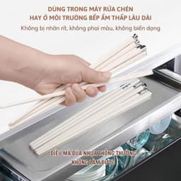 Đũa ăn cơm sợi thủy tinh cao cấp, đũa sợi thuỷ tinh chống mốc kháng khuẩn chịu nhiệt cao kiểu dáng hiện đại 6