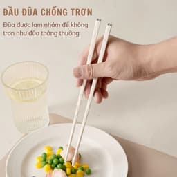 Đũa ăn cơm sợi thủy tinh cao cấp, đũa sợi thuỷ tinh chống mốc kháng khuẩn chịu nhiệt cao kiểu dáng hiện đại 5