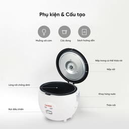 Nồi cơm điện cơ Cuckoo CR-0671/VWVNCV 1,08L - Chính hãng 5