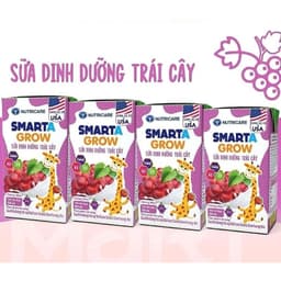 [1 Lốc Lẻ] Sữa trái cây Nutricare Smarta Grow 110ml - Cam,dâu,Nho,trái cây nhiệt đới 4