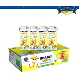 Thùng 48 hộp 180ml sữa chua uống NutriCare Smarta grow trái cây nhiệt đới 1