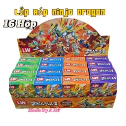 Khay 16 Hộp Lắp Ráp Niza Dragon Mẫu Mới Đồ Chơi Lắp Ghép Ninza Rồng 1