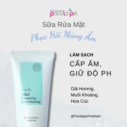 Sữa Rửa Mặt Tạo Bọt Paralapiel M&F Mineral Clay Foam Cleansing 150ML A01 4