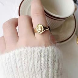 [Sẵn] Set 5 Nhẫn Vintage Retro Ocean Charm - Dạng Mở Dễ Điều Chỉnh Kích Thước Phụ Kiện Tran Sức Nhẫn Unisex 6