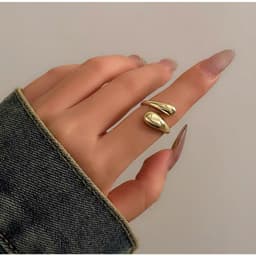 [Sẵn] Bộ 9 Nhẫn Hợp Kim Mạ Vàng Ocean Charm Chống Gỉ - Dạng Mở Dễ Điều Chỉnh Kích Thước - Trang Sức Phụ Kiện Unisex 6