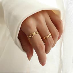[Sẵn] Bộ 9 Nhẫn Hợp Kim Mạ Vàng Ocean Charm Chống Gỉ - Dạng Mở Dễ Điều Chỉnh Kích Thước - Trang Sức Phụ Kiện Unisex 8