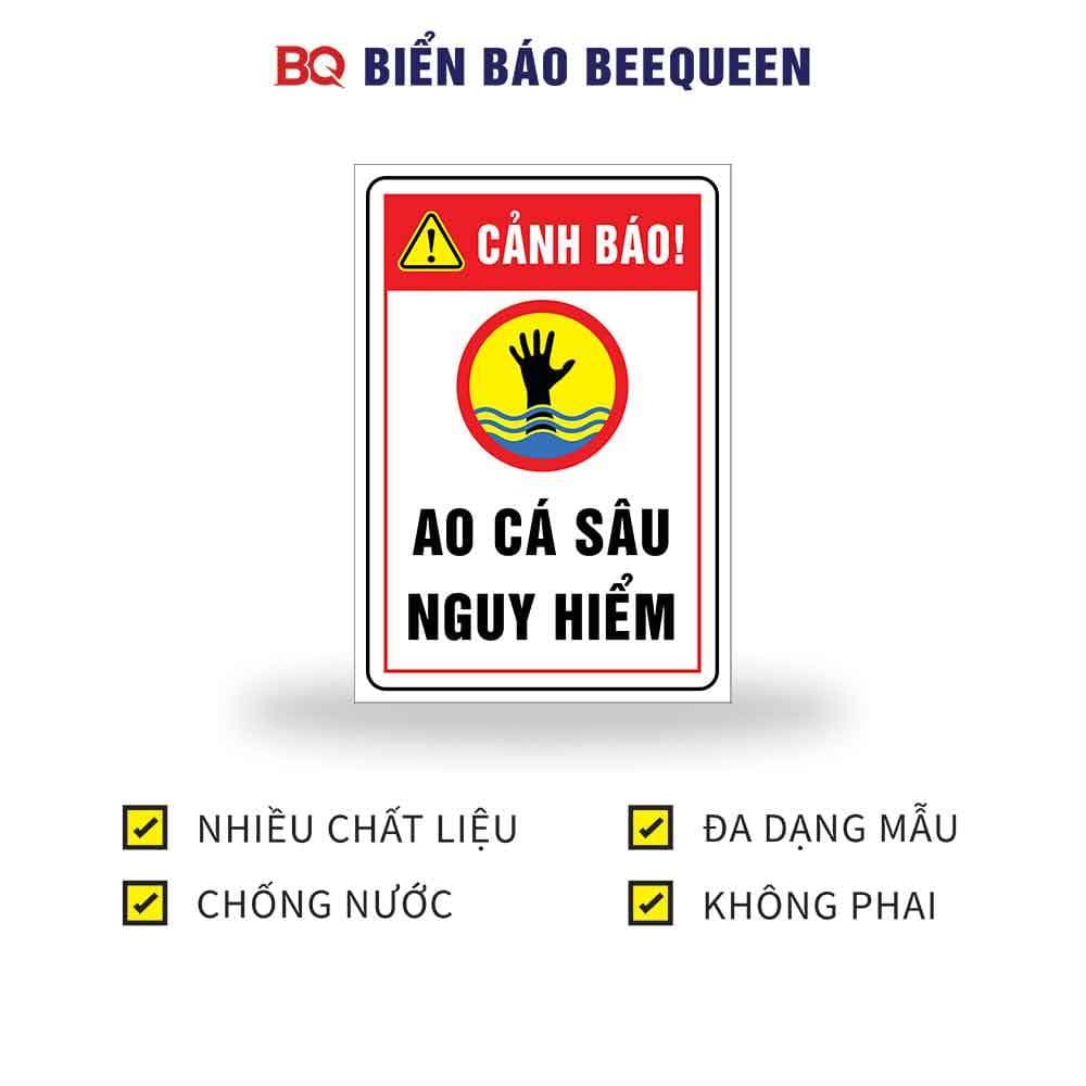 Biển báo ao cá sâu nguy hiểm e46