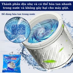 Bột Vệ Sinh Làm Sạch Lồng Máy Giặt GOCHY - Tẩy lồng giặt, Làm sạch máy giặt, khử khuẩn hiệu quả 8