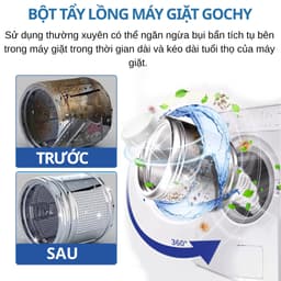 Bột Vệ Sinh Làm Sạch Lồng Máy Giặt GOCHY - Tẩy lồng giặt, Làm sạch máy giặt, khử khuẩn hiệu quả 5