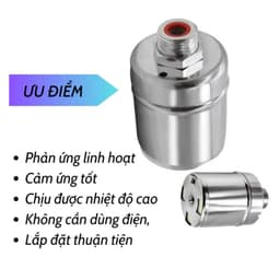 Phao Nước Chống Tràn Tự Động, Chất Liệu Inox 304 Bền Đẹp Không Gỉ, Van Cơ Nước Mini Tự Ngắt Khi Đầy, Điều Chỉnh Mực Nước 6