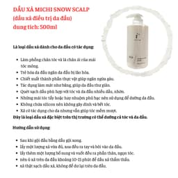 dầu gội kích mọc tóc nhanh dài và chống rụng tóc ,kiềm dầu ngăn gàu,nấm,ngứa Michi Combo 4 sản phẩm 5