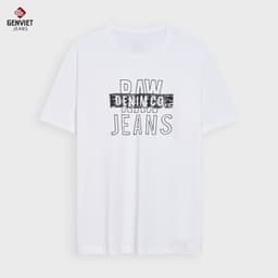 Áo Phông Cộc Tay Nam GENVIET JEANS Chất Liệu Cao Cấp Co Giãn, Form Suông Cổ Tròn Trẻ Trung 8995 2