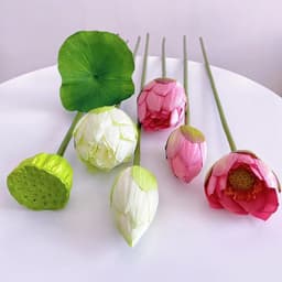 Hoa sen lụa ,hoa sen quan âm giả cao cấp trang trí nhà cửa Tiệm hoa nhân tao 1