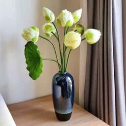 Hoa sen lụa ,hoa sen quan âm giả cao cấp trang trí nhà cửa Tiệm hoa nhân tao 7