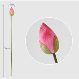 Hoa sen lụa ,hoa sen quan âm giả cao cấp trang trí nhà cửa Tiệm hoa nhân tao 8