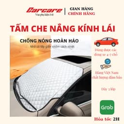 Tấm che nắng kính lái ô tô Carcare kèm nam châm, tai gương, tai voi cửa bên - Tấm che nắng ô tô phiên bản cao cấp 6