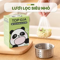 Túi lọc rác bồn rửa chén TOPGIA - 100 cái giúp giữ chậu luôn sạch sẽ và thông thoáng. 2
