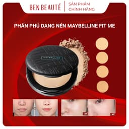 Phấn Phủ Dạng Nén Maybelline Fit Me Kiềm Dầu Đến 16H, Có Độ Chống Nắng SPF32 PA+++ 1