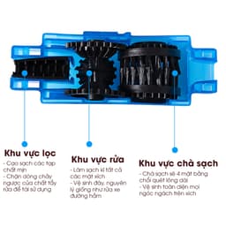 Dụng cụ vệ sinh xích xe đạp 3D tiện lợi, Bộ rửa xích chuyên dụng siêu sạch chống han rỉ - RX01_Bo 7
