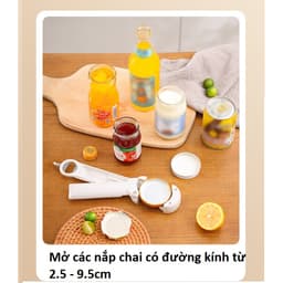 Dụng cụ mở vặn nắp kim loại đậy chai lọ thủy tinh đa năng cầm tay tiện dụng kiêm đồ khui đồ hộp, bia, nước ngọt HGGD241 9