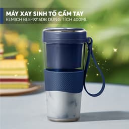 Máy Xay Sinh Tố Cầm Tay Elmich BLE9215PG 400ml, Hàng Chính Hãng, Lưỡi 8 Cánh, Xay Nhanh 40s -JoyMall 3