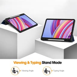 [Có Khay Bút-Ảnh Thật] Bao Da MTB Xia0mi REDMI PAD PRO 12.1/ POCO PAD 12.1" 2024 Lưng Dẻo PU Gấp 3 Khúc 4