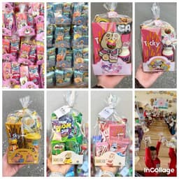 Combo 10 Túi Gấu Các Mẫu Đựng Quà Cho Bé, Túi Gấu Đựng Bánh Kẹo Đã Bao Gồm Đế Gấu Vàng, Kẽm Buộc, Tag Hình 4