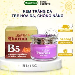 Kem Miss White Tím Giúp Trắng Da, Trẻ Hoá Da, Chống Nắng, Ngừa Lão Hoá Da, Cấp Ẩm 15gam 1
