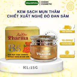 Kem Miss White Nghệ Đỏ Đan Sâm, Giảm Mụn, Mờ Thâm Sẹo, Ngừa Dị Ứng Phục Hồi Da, Cấp Ẩm 15gam 1