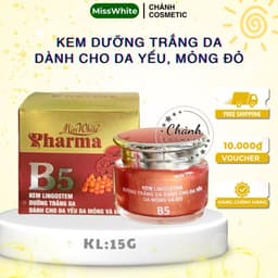 Kem Dưỡng Da Miss White Giúp Trắng Da, Phục Hồi Da Mỏng Đỏ Và Yếu, Cấp Ẩm, Ngừa Lão Hoá 15gam 1
