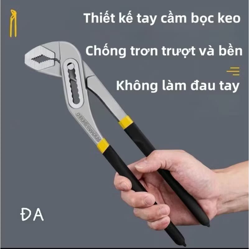 KÌM MỎ QUẠ ĐA NĂNG Japan - Lắp Đặt Ống Nước - Có Thể Điều Chỉnh Mở Lớn 8-12 inch