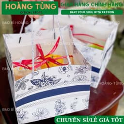 Túi giấy đựng quà tặng, Túi giấy đựng hộp bánh 4 ngăn, 6 ngăn, 9 ngăn 1