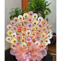 Set 100c Cài Kẹo Mút In 2 Mặt Theo Chủ Đề & Mix - Giấy Bọc Thẻ Cài Kẹo Mút Dễ Thương Lm Quà Tặng 1/6 Trung Thu 20/10 8/3 6