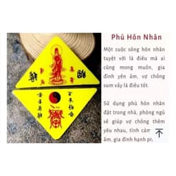 Miếng PHÙ cầu may PHÙ TAM GIÁC  BÌNH AN, HỌC TẬP, KINH DOANH.... để túi, ví, điện thoại 3