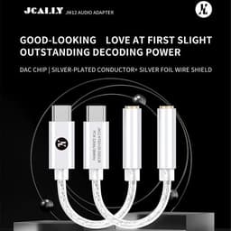 Dongle DAC JCALLY JM12 | Chip KT02H20 | Hỗ trợ đàm thoại | Cáp chuyển đổi âm thanh | Dongle 3