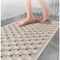 Thảm Nhà Tắm Chống Trượt Massage Chân Có Lỗ Thoát Nước, Đáy Hút Chân Không, Có Lỗ Treo Tường 6