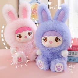 Gấu Bông Baby Three Hình Thỏ Dễ Thương – Lông Mềm Mịn, Quà Tặng Đáng Yêu Cho Bé và Người Yêu 3