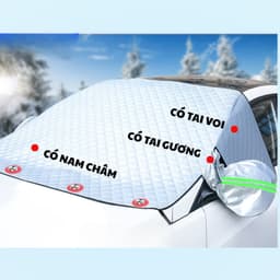 Tấm che nắng kính lái ô tô Carcare kèm nam châm, tai gương, tai voi cửa bên - Tấm che nắng ô tô phiên bản cao cấp 7