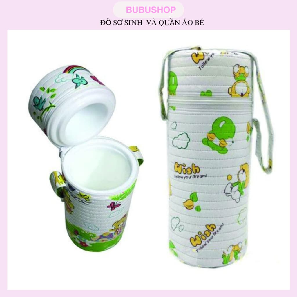 Bình ủ sữa đơn cổ hẹp 260ml lõi nhựa, ủ sữa ủ cháo an toàn cho bé nhỏ