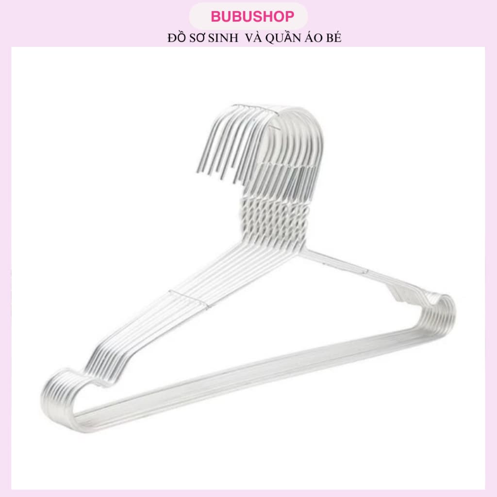 Set 10 Móc Treo Quần Áo Trẻ Em , Móc Nhôm Phơi Đồ Trẻ Sơ Sinh