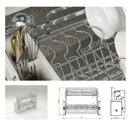 Gía bát đĩa nâng hạ nan dẹt Inox 304 Eurogold EVI180W, EVI180G BẾP CHÂU ÂU 6