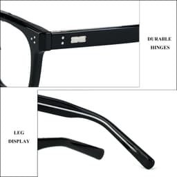Gọng kính cận thời trang nam nữ ANDU EYEWEAR dáng vuông chống tia UV chất liệu nhựa 91AD37 6