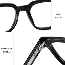 Gọng kính cận thời trang nam nữ ANDU EYEWEAR dáng vuông chống tia UV chất liệu nhựa 91AD37 5