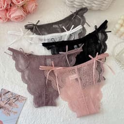 SET 5-10 Quần Lót Ren cao cấp mềm mại thiết kế buộc dây bên hông MÃ 2824 4