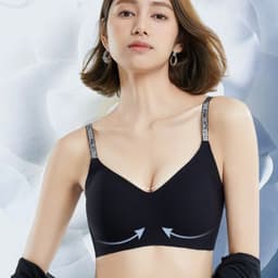 Áo Lót Nữ Áo Bra Nữ Đúc Su Có Hương Hoa Kháng Khuẩn Dây Đeo Lấp Lánh Đệm Dày Không Gọng Nâng Ngực Chống Xệ Mã V09 8