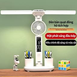 Đèn LED Để Bàn Đa Năng, Đèn Học Để Bàn Chống Cận Cao Cấp Với 3 đèn，đèn học，đèn học chống cận 3